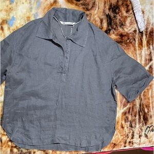 ZARA linen blouse, size S